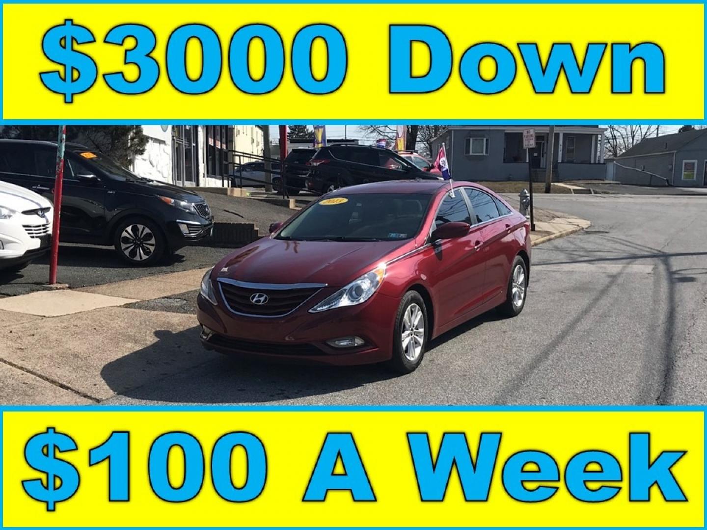 2013 Maroon /Tan Hyundai Sonata GLS (5NPEB4ACXDH) with an 2.4 V4 engine, Automatic transmission, located at 577 Chester Pike, Prospect Park, PA, 19076, (610) 237-1015, 39.886154, -75.302338 - Photo#0